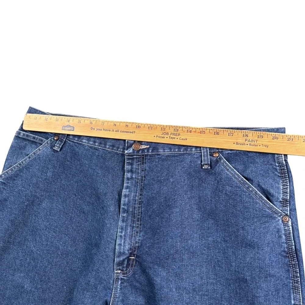 Y2K Wrangler Carpenter Jeans Men's 41x32.5 Blue Baggy Utility Skater Streetwear